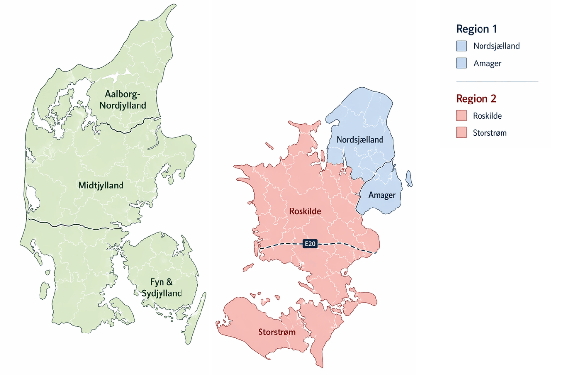 CISV Danmarkskort